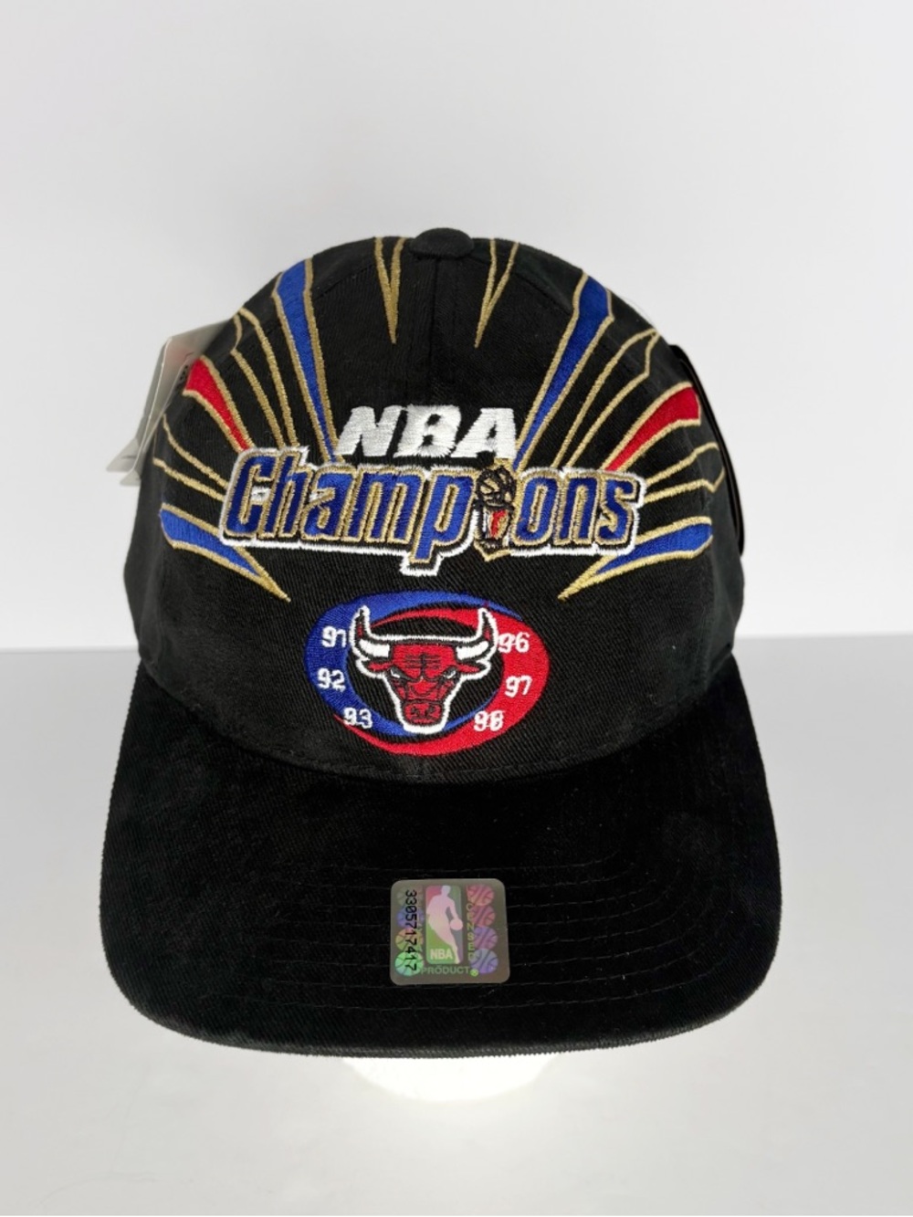 Vintage Chicago Bulls 1990s NBA Finals Champions Starter Hat NWT Black